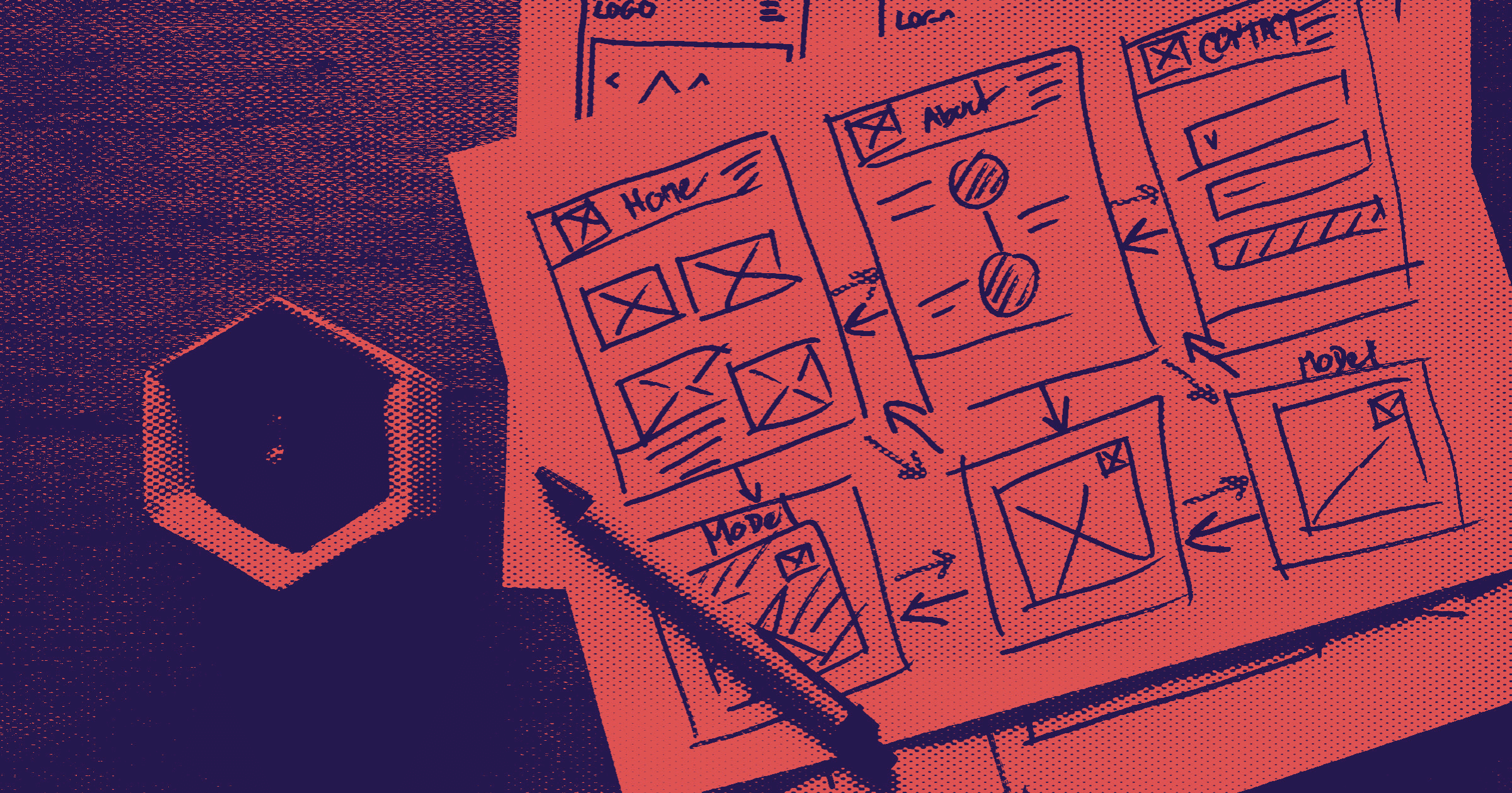 Wireframing & Prototyping illustration